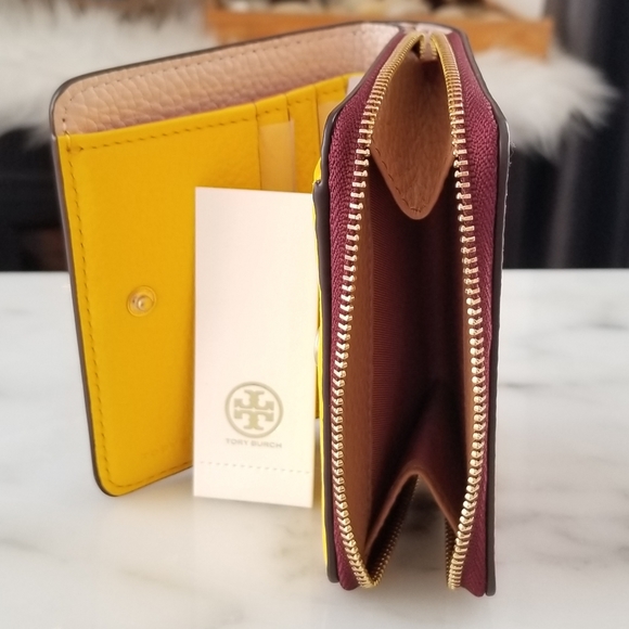 Tory Burch Perry Color-Block Medium Wallet - Picture 6 of 8